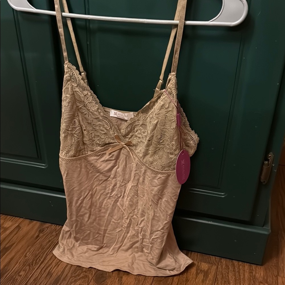 Avidlove Tan Lace Cami Top